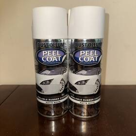 276779/318347 Rust-oleum Automotive Peel Coat Spray 11 Fl. Oz. White 2 Bottles