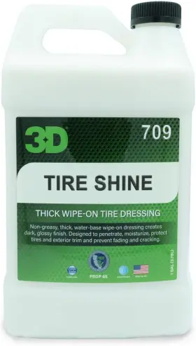 3d 606663001912 Tire Shine Gel Water-based High Gloss Dressing Gallon
