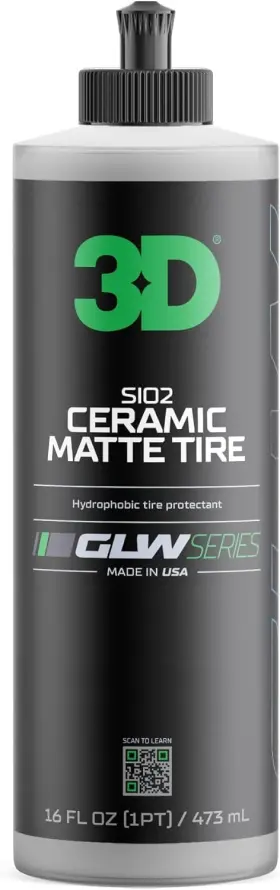 353oz16 3d Car Care Products Glw Series Sio2 Ceramic Matte Tire Shine Deep Finish Protectant