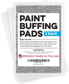 3pkpaintbuffpad 5141 Impresa 3 Pack Xl Paint Buffing Pads For Glitter Wall - Use
