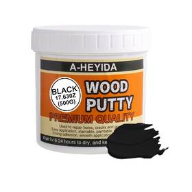 A-heyida Putty-17.63oz Black Wood Filler Putty Repair Kit - 17.63 Ounce 17.63ounce
