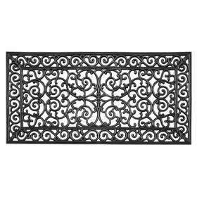 A1 Home Collections 812889025315 Natural Rubber Doormat 24 Inch X48 Ideal For Outside Entryw