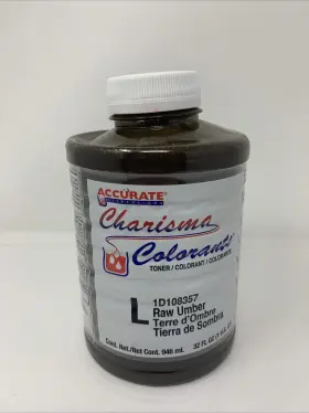 Acc008357-14 Accurate 1d108357 Charisma Colorant Toner L-raw Umber 1 Qt