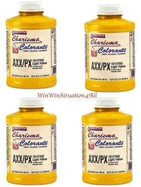 Accurate Charisma 1b107863 4 Colorant Axx/px Tint Toner Light Yellow 32 Oz