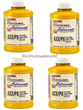 1b107863 Accurate Charisma 4 Colorant Axx/px Tint Toner Light Yellow 32 Oz