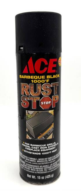 Ace 082901012542 High Heat Black Rust Stops Paint Bbq Grills Stoves Hoods 15oz