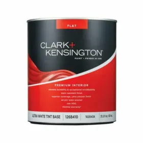 Ace 082901360773 Clark Kensington Flat Ultra White Acrylic Latex Paint And Primer Indoor 1