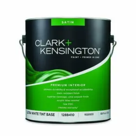 Ace 082901361190 Clark Kensington Satin Ultra White Acrylic Latex Paint And Primer Indoor 1