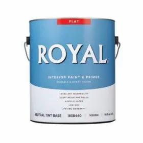 Ace 082901363491 Royal Flat Neutral Base Acrylic Latex Wall And Trim Paint Indoor 1 Gal