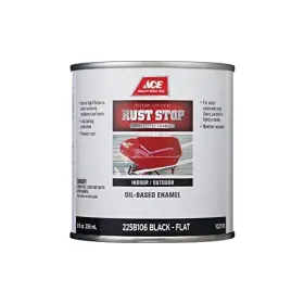 225b106-4 Ace Rust Stop Indoor / Outdoor Flat Black Oil-based Enamel Preventative