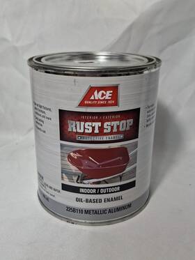 Ace 225b110 Rust Stop Intetior/exterior Oil Based Metallic Aluminum 32 Fl Oz