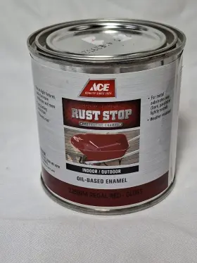 225b114 Ace Rust Stop Protective Enamel Paint Stops 8-oz Regal Red Oil-based