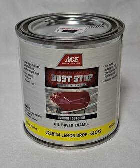 Ace 225b144 Rust Stop Protective Enamel Paint Stops 8-ounce Lemon Drop Yellow