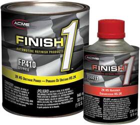 Acme Fp4104 Sherwin-williams Finish 1 Fp410 High Build 2k Hs Gray Urethane Primer Quart Kit