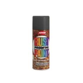 Aervoe 088193003060 306 Safety Black Rust Proof Enamel Spray Paint 16oz Can 12oz Net