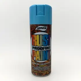 Aervoe 088193003183 318 16oz High Performance Safety Rust Proof Enamel Spray Paint Light Blue