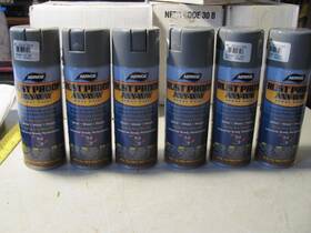 Aervoe 088193003497 6- Rust Proof Spay Paint. 12oz.cans.gray Metal Wood Plastic