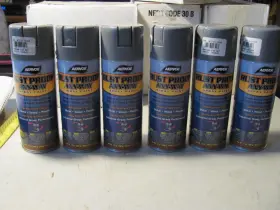 Aervoe 088193003497 6- Rust Proof Spay Paint. 12oz.cans.gray Metal Wood Plastic