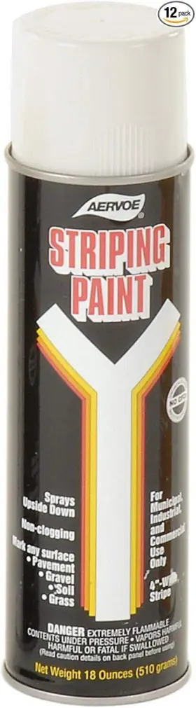 Aervoe 881930071052 710 White Line Striper Spray Paint