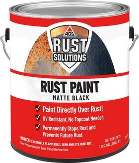 Ags Aor-128 Apply Over Rust Paint Matte Black Finish 1 Gallon