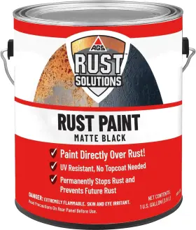 Aor-128 Ags Apply Over Rust Paint Matte Black Finish 1 Gallon