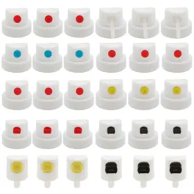 Agtiaai03ty Agtiaai 30 Pcs Spray Can Nozzle Paint Caps Nozzles For Cans Adapter Set Fem