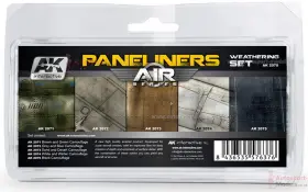 235744 Ak Interactive Air Series Panel Liners Weathering Combo Enamel Paint Set 5