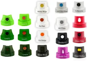 J62579 All Things Creative Spray Paint Caps Compatible With Montana Cans Set Includes 18