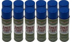 Ameri-stripe 799491413689 Royal Blue Athletic Field Marking Spray Paint - 1 Case Pack 12 Cans 18 Oz O