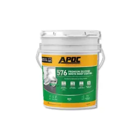 Ap-5765 Apoc Gloss Bright White Silicone Roof Coating 5 Gal