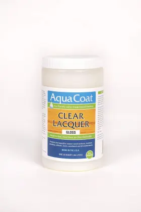Aquacoat 653341612113 Aqua Coat Clear Lacquer In Gloss Finish - Self-cros-linking Premium Water-ba