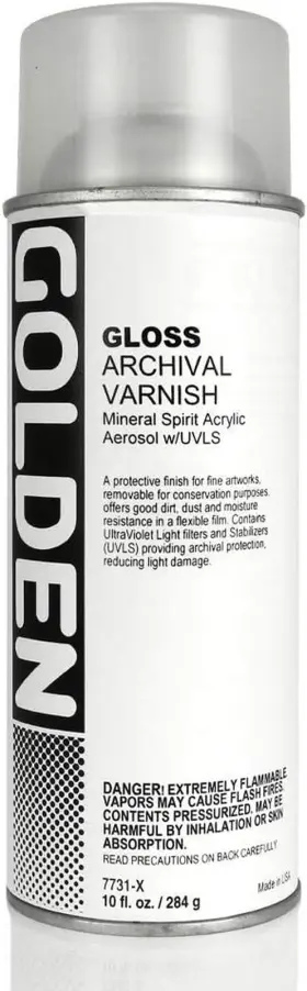 Artist Colors 711181431629 Archival Varnish Gloss 10 Oz Spray Can