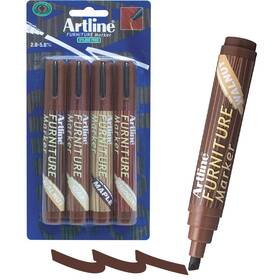 Artline 47630 Sha47630 - Furniture Touch-up Markers Walnut