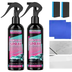 Qctcpq88 Atsy Glossy Finish 3 In 1 Ceramic Car Coating Spray Multi-functional Renew