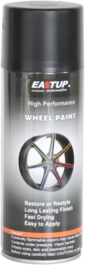 Automotive 313035369340 Premium Matte Black Wheel Paint - Brilliant Finish High Durability Fade-resist
