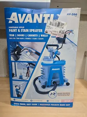 64993-avanti Avanti Portable 2 Stage Hvlp Paint / Stain Sprayer Guns Included New