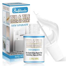 Balldanlu Czxbq-a7 Tub And Tile Paint 1.5 Oz High-gloss White Fl Pack Of 1