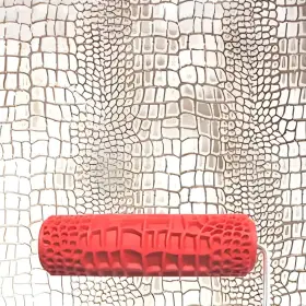 Bk324r Bancoo 7 Inch Diy Patterned Paint Roller Decorative Art Texture Embossing Text