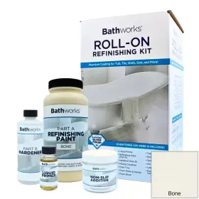 Bathworks 313091334320 22 Oz. Diy Bathtub Refinishing Kit With Slip Guard In Bone