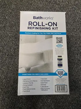 Bathworks 859750004000 Roll-on Refinishing Kit Diamond Gloss Finish White Usa Made New