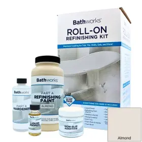Bwns-10 Bathworks 22 Oz. Diy Bathtub Refinishing Kit With Slip Guard In Almond