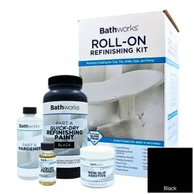Bwqd-005 Bathworks 22 Oz. Quick Dry In Black With Slip Guard Bathtub Refinish Kit