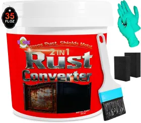 Rc01 Bbpig00k Rust Converter Paint For Metal 2-in-1 Reformer Inhibitor And Primer Water