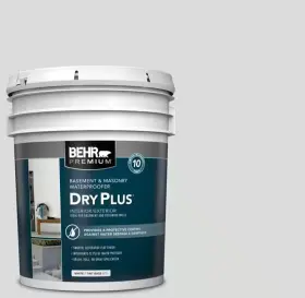 Behr 082474875056 Premium 5 Gal Soft Gray Flat Interior Exterior Dry Plus Basement Masonry Wa