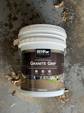 65005 Behr Premium Granite Grip Interior/exterior Concrete Paint Gray - 5 Gal