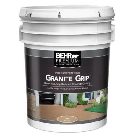 65505 Behr Premium 5 Gal. Tan Granite Grip Decorative Flat Concrete Floor Coating