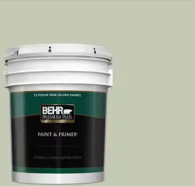 420e-3 Behr 711181253276 5 Gal. #420e-3 Spring Hill Semi-gloss Enamel Exterior Paint And Primer
