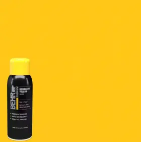 B001044 Behr Unmellow Yellow Gloss Interior/exterior Spray Paint And Primer - 12 Oz