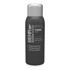 B060844 Behr Premium Metallic Titanium Gloss Spray Paint Interior/exterior - 11 Oz