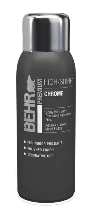 B062644 Behr Premium Chrome Hi-gloss Shine Interior Spray Paint - 11 Oz